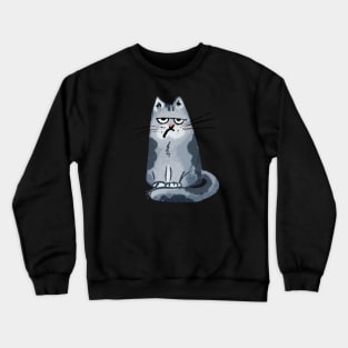 Sad cat Crewneck Sweatshirt